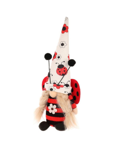 Skrzat gnom biedronka girl 24cm dekoracja wiosenna