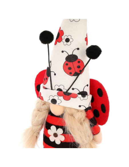 Skrzat gnom biedronka girl 24cm dekoracja wiosenna