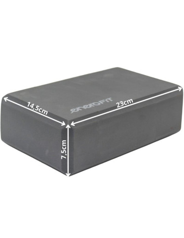 Blok kostka do ćwiczeń joga pilates fitness szary enero fit