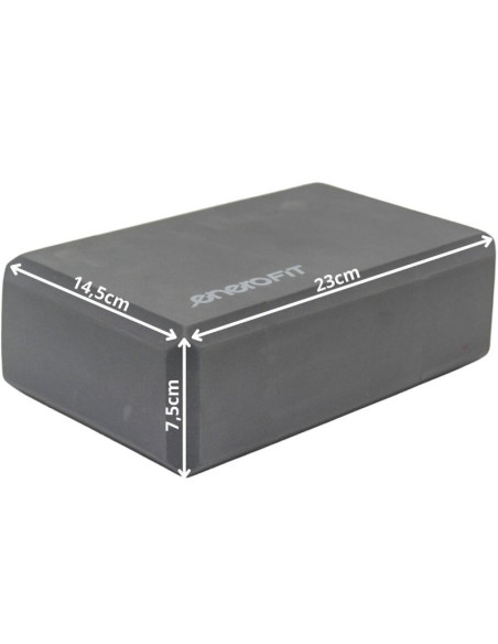 Blok kostka do ćwiczeń joga pilates fitness szary enero fit