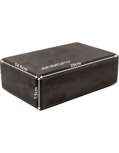 Blok kostka do ćwiczeń joga pilates fitness czarna enero fit