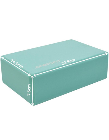 Blok kostka do ćwiczeń joga pilates fitness miętowa enero fit