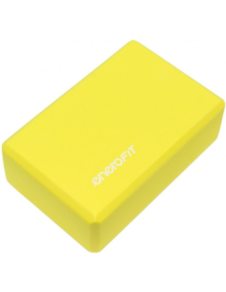 Blok kostka do ćwiczeń joga pilates fitness żółta enero fit