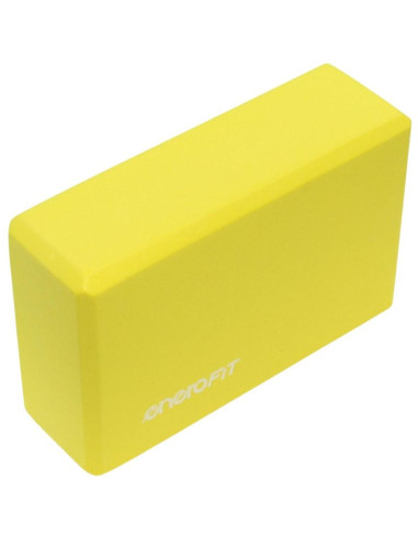 Blok kostka do ćwiczeń joga pilates fitness żółta enero fit