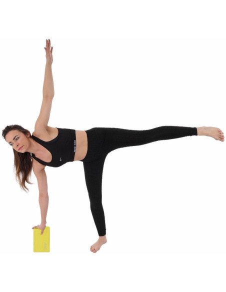 Blok kostka do ćwiczeń joga pilates fitness żółta enero fit