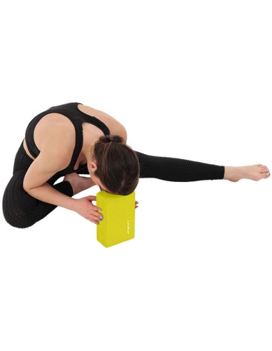Blok kostka do ćwiczeń joga pilates fitness żółta enero fit