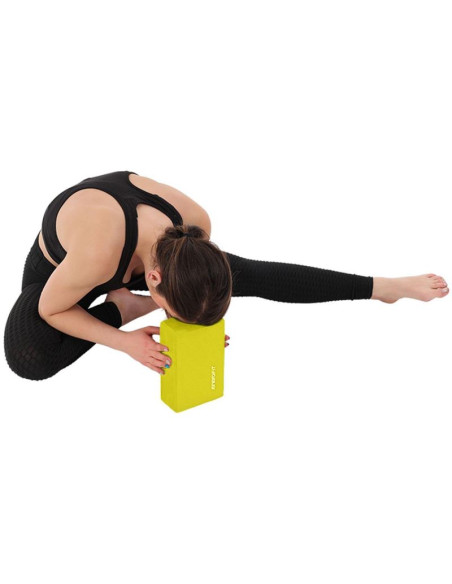 Blok kostka do ćwiczeń joga pilates fitness żółta enero fit