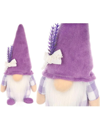 Skrzat gnom lawenda boy 20cm dekoracja wiosenna
