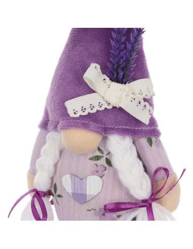 Skrzat gnom lawenda girl 20cm dekoracja wiosenna