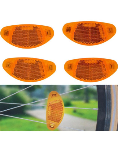 Odblaski na koła szprychy 4szt dunlop