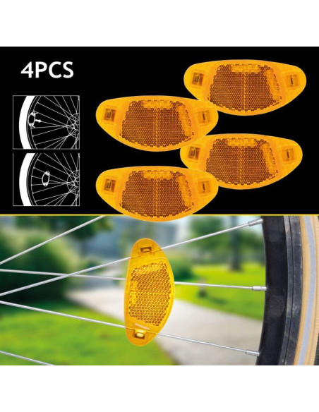 Odblaski na koła szprychy 4szt dunlop