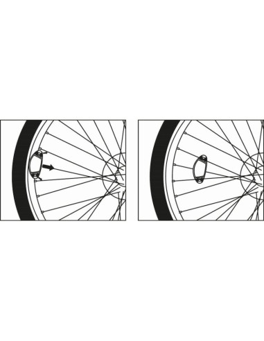 Odblaski na koła szprychy 4szt dunlop