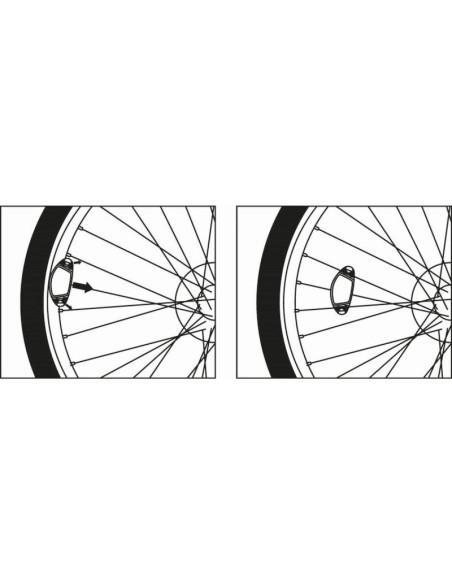 Odblaski na koła szprychy 4szt dunlop