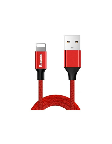 Kabel baseus yiven calyw-a09 (usb 2.0 - lightning   1,8m  kolor czerwony)