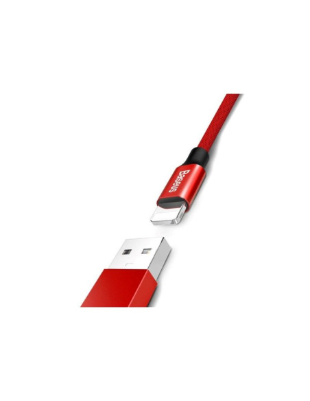 Kabel baseus yiven calyw-a09 (usb 2.0 - lightning   1,8m  kolor czerwony)
