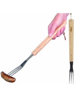 Widelec do grilla 46cm z drewnianą rączką