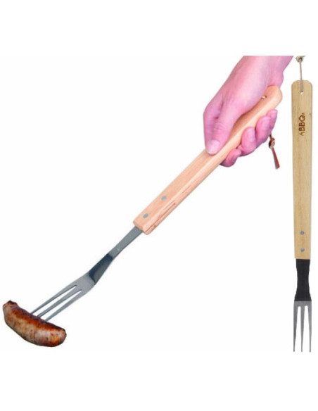 Widelec do grilla 46cm z drewnianą rączką