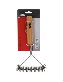 Szczotka do czyszczenia rusztu 30x14cm z drewnianą rączką