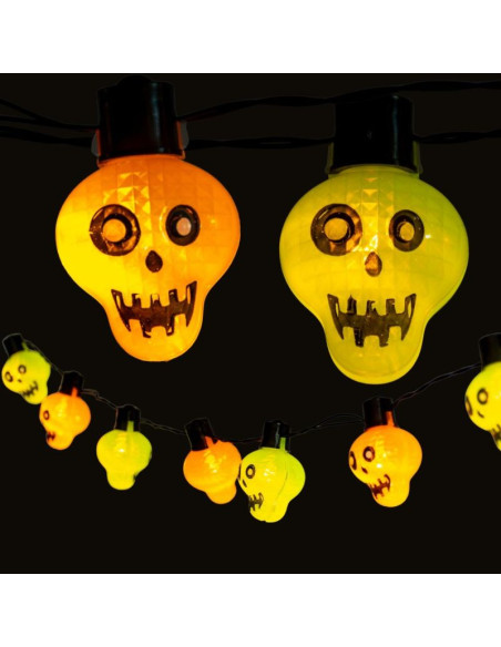 Girlanda halloween czaszki 10led