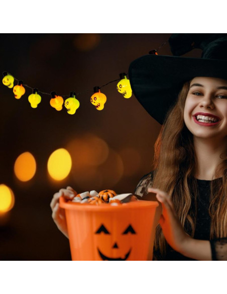 Girlanda halloween czaszki 10led