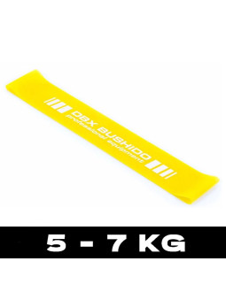 Power band mini  - guma treningowa do ćwiczeń mobility żółta  5-7 kg