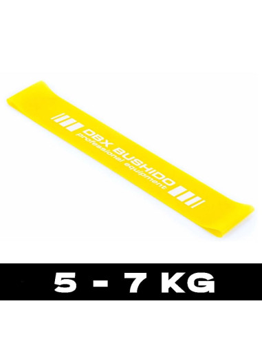Power band mini  - guma treningowa do ćwiczeń mobility żółta  5-7 kg