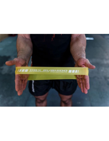 Power band mini  - guma treningowa do ćwiczeń mobility żółta  5-7 kg