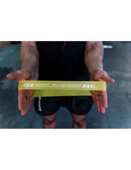 Power band mini  - guma treningowa do ćwiczeń mobility żółta  5-7 kg