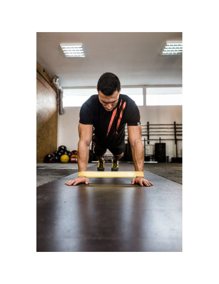 Power band mini  - guma treningowa do ćwiczeń mobility żółta  5-7 kg