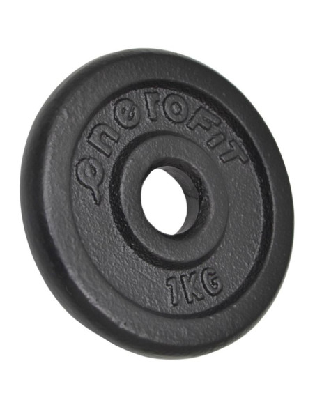 Obciążenie żeliwne czarne 1 kg enero fit fi26,5 1 szt