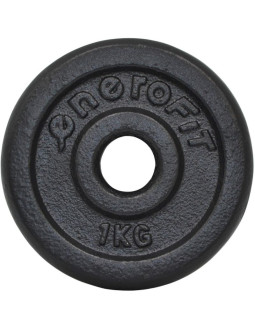 Obciążenie żeliwne czarne 1 kg enero fit fi26,5 1 szt 2