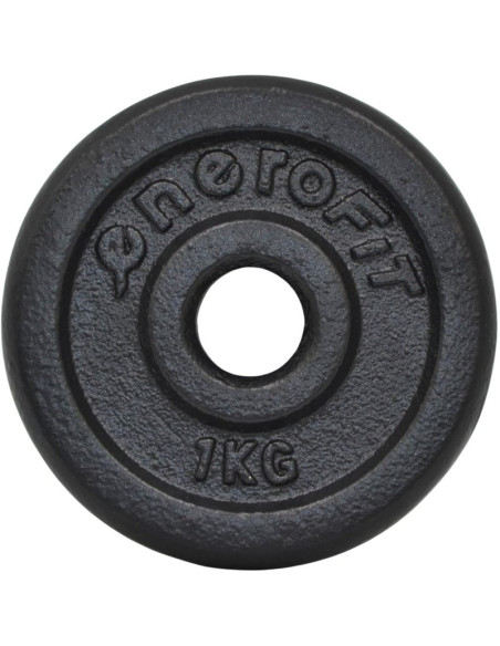 Obciążenie żeliwne czarne 1 kg enero fit fi26,5 1 szt
