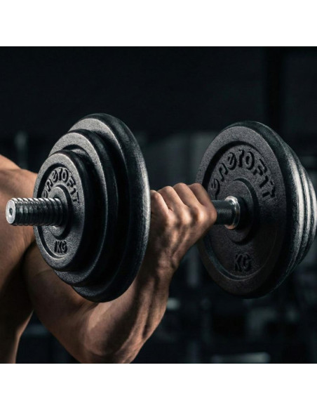 Obciążenie żeliwne czarne 1 kg enero fit fi26,5 1 szt