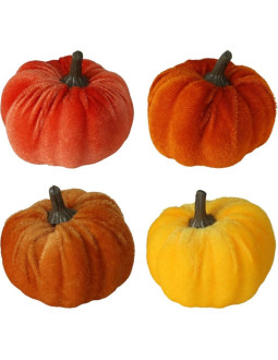 Figurka dekoracyjna dynia halloween 4szt