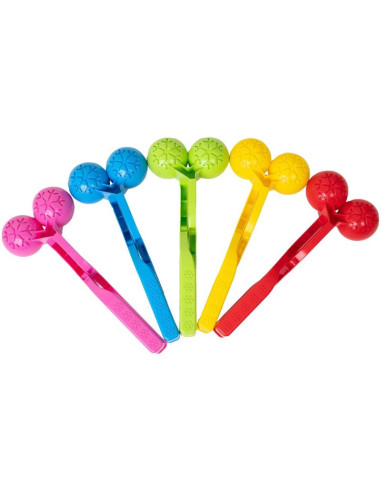 Śnieżkomat snowball do robienia kulek śnieżnych podwójny różowy 1064550