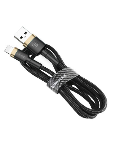 Baseus kabel usb/lightning cafule 2.4a 1m złoto-cz