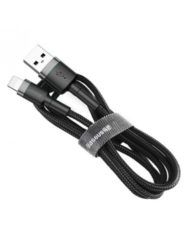 Baseus kabel lightning usb 2,4a 1m szaro-czarny