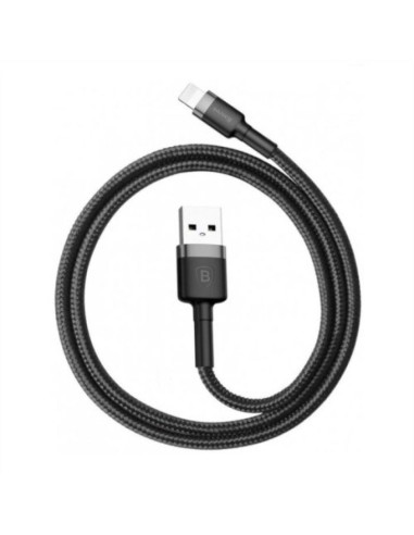 Baseus kabel lightning usb 2,4a 1m szaro-czarny