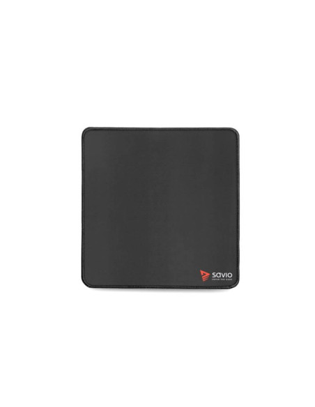 Savio gaming mouse pad 250x250x2mm, stitched edges black edition turbo dynamic s