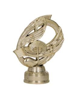 Figurka plastikowa złota - muzyka