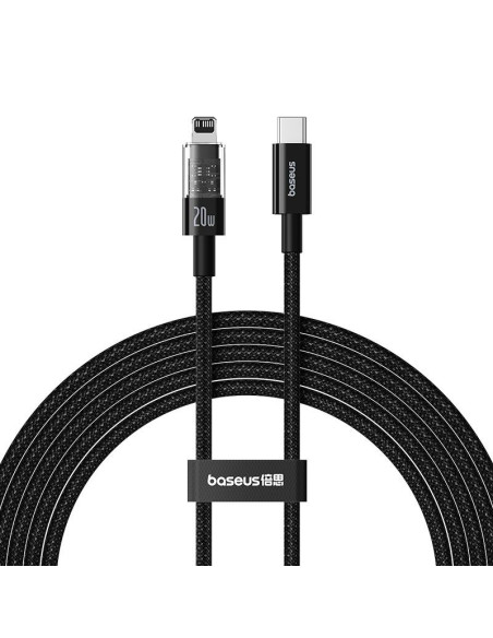 Kabel baseus gem usp c-ip 20w 2m (czarny)