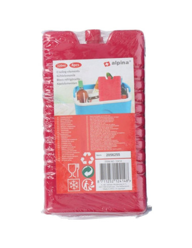 Wkład do lodówki 4x220ml czerwony