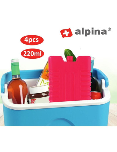 Wkład do lodówki 4x220ml czerwony