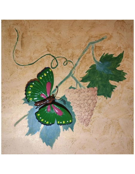 Motyl dekoracyjny 26cm zielony