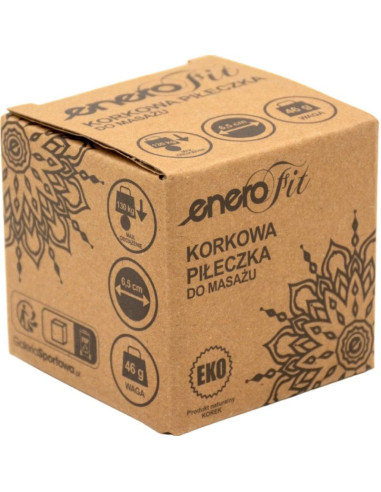 Piłeczka do masażu korkowa 6.5cm enero fit