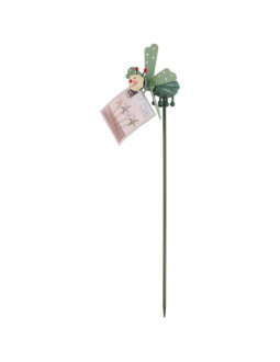 Biedronka dekoracyjna na piku z wiatraczkiem zielona