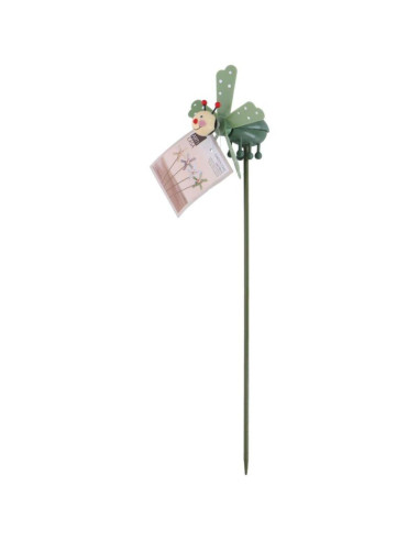 Biedronka dekoracyjna na piku z wiatraczkiem zielona