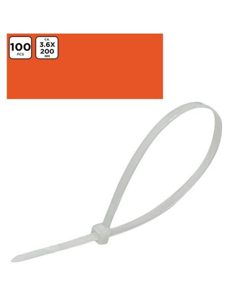 Opaski zaciskowe do kabli rapsy 100szt 200mm balck+decker