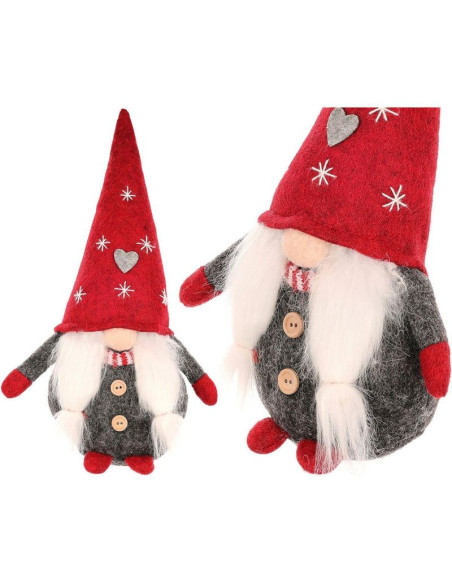 Skrzat krasnal gnom świąteczny 14x12x30cm