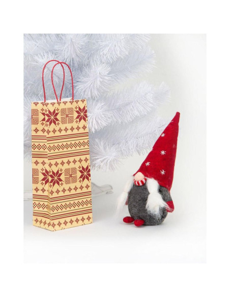 Skrzat krasnal gnom świąteczny 14x12x30cm